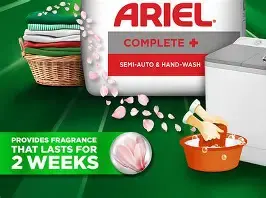 Ariel Perfect Wash Detergent Powder - 1kg, Removes tough stains like Haldi in 1 wash